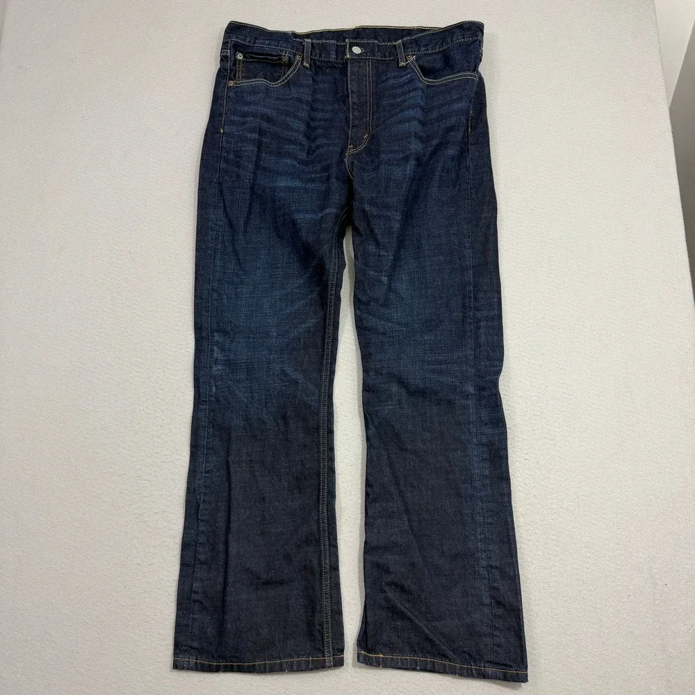 Levis 527 Slim Bootcut Jeans Men's 38x30 Blue Dark Wash Denim Y2K Western Rodeo